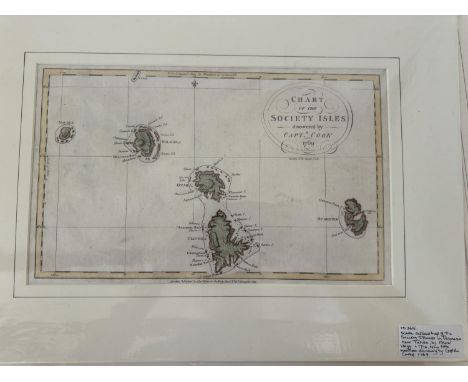 Maritime/Naval Interest - Five engraved maps relating to Captain Cook and a print, to include: W. Byrne after John Webber - '