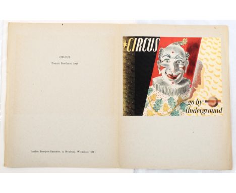 Barnett Freedman (1901 - 1958), Circus, Go By Underground, 1936 lithograph commissioned by Transport For London, sheet size 2