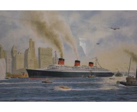 Andrew Dibbon (20th century): artist signed limited edition signed print, Normandie, 67/500, 63 x 45 cm. Not available for in