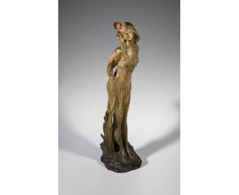 Fischerin Friedrich Goldscheider, Wien, um 1901 Terrakotta, in Bronzetönen staffiert. Zeigefinger der rechten Hand restaurier