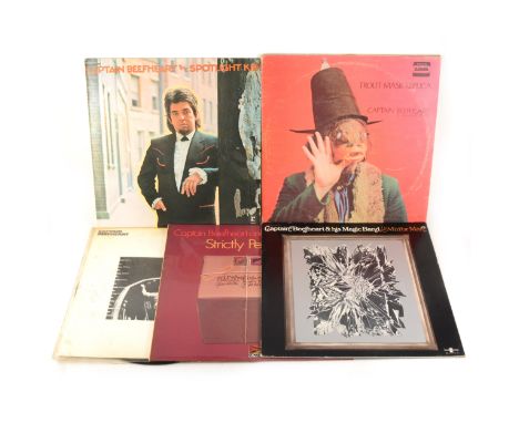 Captain Beefheart &amp; His Magic Band; five vinyl LP records, Trout Mast Replica, Straight labels, cat. no. 2STS 1053 A1/B1,