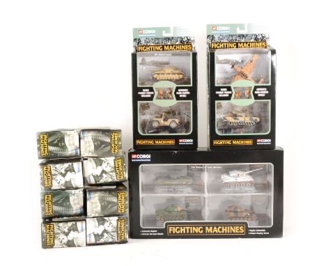 Corgi Showcase Collection die-cast models; eleven including CSCW25004 Fighting Machines etc, all boxed, along with ten Lledo 