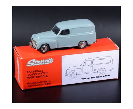 Somerville 1:43 scale white metal model; no.140 Volvo Panel Van, in rare Civil Livery blue, boxed. (Qty: 1)