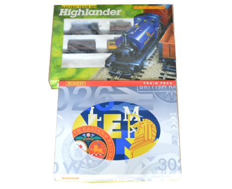 Hornby OO gauge model railway sets; four including 'Jinty Freight Set', 'Highlander', 'Branchline Goods', and R2365M 'Queen o