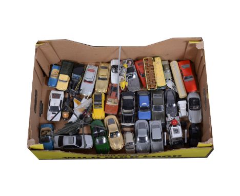 James Bond 007 die-cast models; a collection of approximately thirty-five vehicles and cars mostly by Corgi Toys, all unboxed