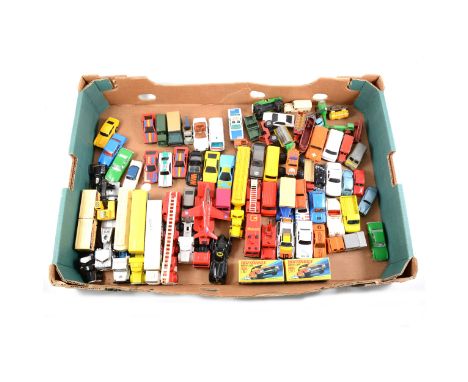 Matchbox Toys and other models; one tray including Superfast no.6 Mercedes 350SL, (x2 both boxed), other Matchbox 1-75 series