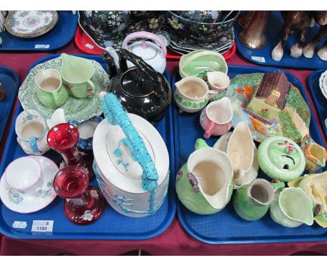 Carlton Ware Mid XX Century Ceramics, Marutomo cottage jam pots, Ann Hathaway's cottage plate, Avon, Sylvac, 19th teapots, Wo