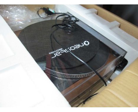 Modern Neostar electronics Turn Table, radio, cd, recorder, (untested sold for parts only).