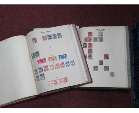 Stamps; A British Commonwealth Stamp Collection (including Great Britain), mainly early, housed in two loose leaf albums, inc