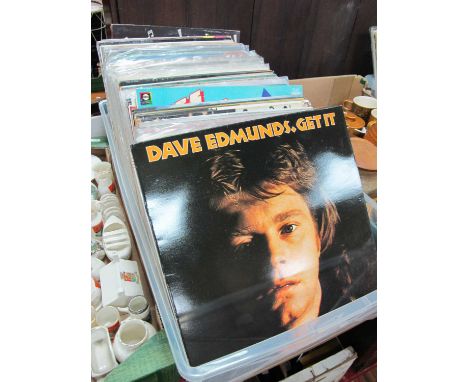 Over 100 LPs, by artists including Dave Edmunds, Elvis Pesley, Buddy Holly, Matchbox, Dusty Springfield, Hollies, Roy Orbison