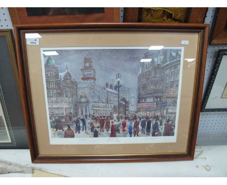 George Cunningham, 'Journeys End', limited edition colour print of 500, pencil signed, 31 x 44.5cm.