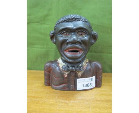 Picaninny Money Bank No. 3000, 13cm high.These items are listed on the basis they are illustrative of a bygone culture in whi