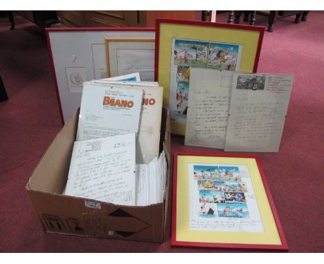 The Beano, correspondence between Ewan Kerr and Clive MacDougall, others from Paul Sample and K. H. Harrison to Clive, relati
