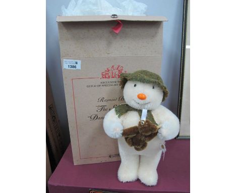 A Steiff #661150 Raymond Briggs The Snowman "Dancing with Teddy", White, 26cm tall, Limited Edition, certificate not present,