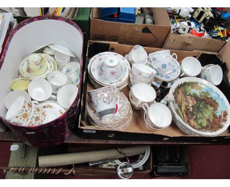 Hammersley, Royal Osborne, Windsor, Royal Kent and other table China, etc:- Two Boxes.