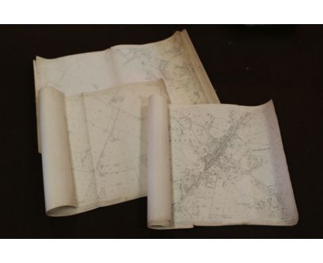 NINE ORDNANCE SURVEY 1:2500 SCALE MAPS, dated 1914 and later, of Bromsgrove, Erdington, Sutton Coldfield, Kings Norton and Ed