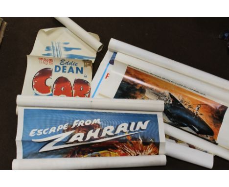 A COLLECTION OF VINTAGE FILM POSTERS, to include 'Don't mixed with Sam Whiskey, it's risky' (1969) approx. 103 cm x 69 cm, 'O