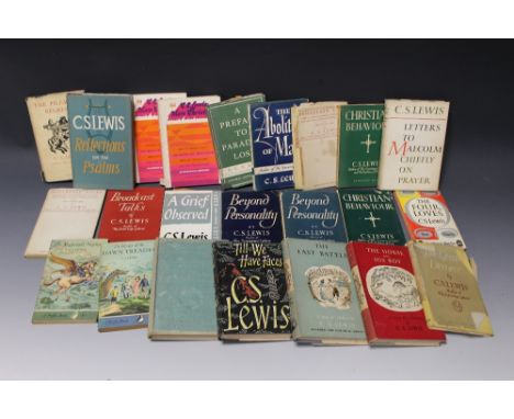 C. S. LEWIS - 'THE LION, THE WITCH AND THE WARDROBE' First Edition, Geoffrey Bles 1950 (no dustjacket) together with various 