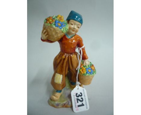 A ROYAL WORCESTER FIGURE 'DUTCH BOY', modelled by F Gertner, No. 2923/3