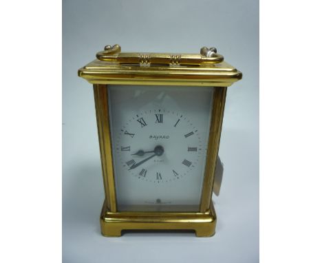 A BAYARD EIGHT DAY CARRIAGE CLOCK