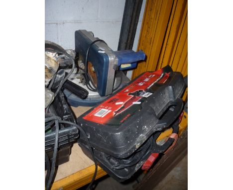 A BOXED ELECTRIC ANGLE GRINDER, and a electric saw (2)