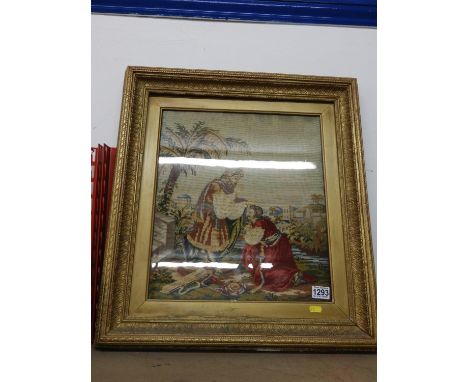 Gilt Framed Tapestry 