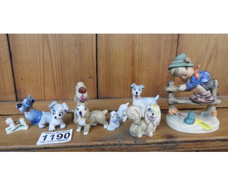 Quantity of Disney Wade Whimsies and Goebel Figure 