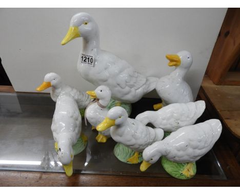 Quantity of Glazed Ceramic Duck Ornaments 