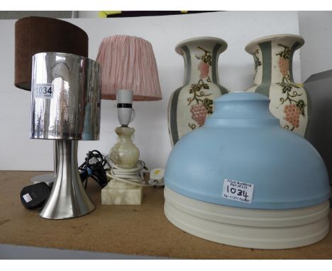 Lamps, Light Shades and Vases 