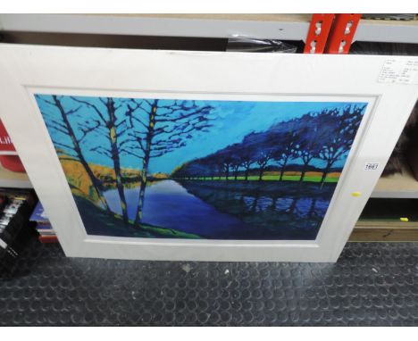 Mounted Limited Edition Artists Print - Paul Powis - Down Stream 