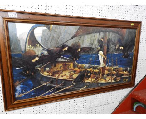 Framed Print - Ulysses and the Sirens  - By John Waterhouse 