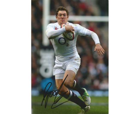 Alex Goode signed 12x8 colour photo. English professional rugby union player playing in the Aviva Premiership for Saracens. G