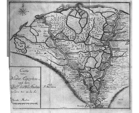 Lucas, Paul. Reise in die Türckey, Syrien, das Gelobte Land, wie auch Ober- und Nieder-Egypten. Teil I und II in 1 Band. 8 Bl