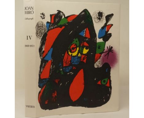 Miró, Joan. - Der Lithograph IV. Vorwort von Nicolas und Elena Calas. 208 S. Mit 246 farbigen Abbildungen und 5 Orig.-Farblit