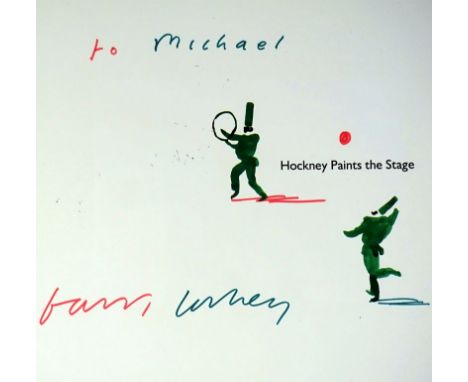 Hockney, D. - Friedman, Martin. Hockney Paints the Stage. With contributions by John Cox, John Dexter, David Hockney and Step