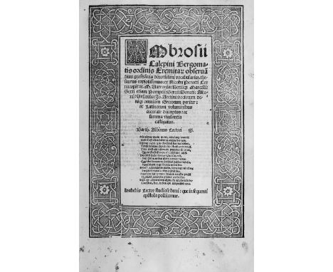 Calepino, Ambrogio. Vocabularium thesaurus copiosissimus: ex Nicolai Perotti Cornucopie: ac M. Varronis: Noniique Marcelli: S