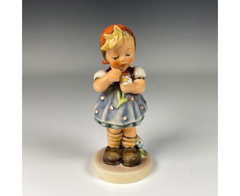 Hand decorated exclusive special edition no.5 figure of an adorable girl talking to daisy showing a heartful atmosphere. Arti