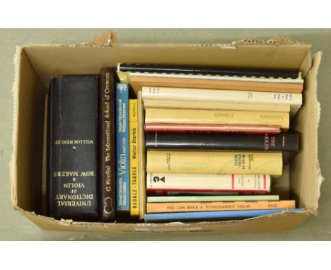 William Henley - Universal Dictionary of Violin and Bow Makers, 1973 edition; also nineteen various other standard musical in