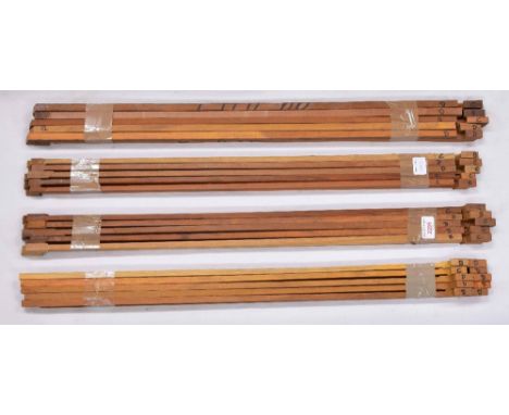Forty part machined pernambuco bow sticks of various grades (40)