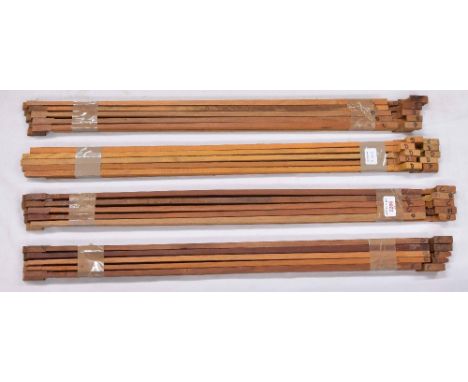 Forty part machined pernambuco bow sticks of various grades (40)