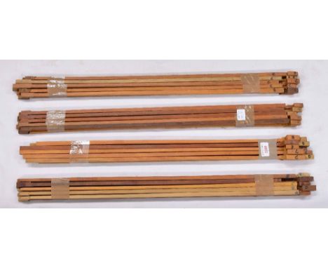 Forty part machined pernambuco bow sticks of various grades (40)