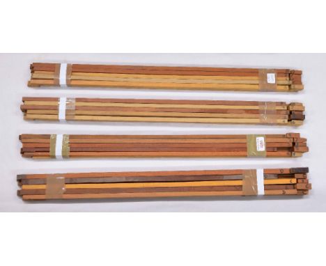 Forty rough sawn or otherwise unworked pernambuco violin bow sticks of various grades (40)