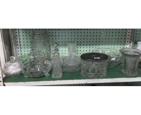 SHELF OF GLASSWARE