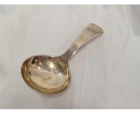 SMALL GEORGIAN SILVER LADLE / CADDY SPOON BY EDWARD MAYFIELD. LONDON 1805