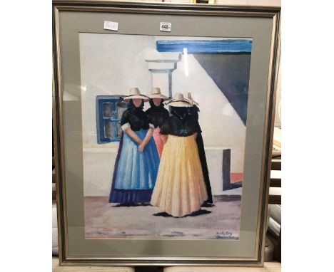 F/G PRINT OF LADIES OF FUERTEVENTURA 