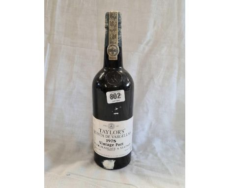 BOTTLE OF TAYLORS QUINTA DE VARGELLAS 1978 VINTAGE PORT