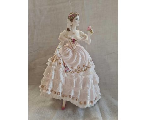 ROYAL WORCESTER FIGURE OF A LADY THE FAIREST ROSE LIMITED EDITION 3878 OUT OF 12500