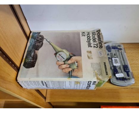 POWER LINE MODEL 72 HOBBYIST KIT WITH TOOLS, ELECTRIC ENGRAVER ETC + HELIX GEOMETRY SET