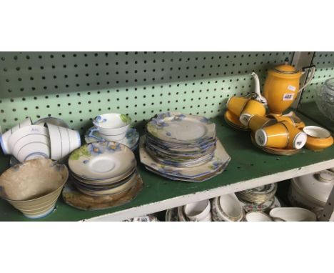 SHELF OF 2 PART SETS OF TEA WARE, A PARAGON SET, PART SET &amp; DUCHESS PART SET 