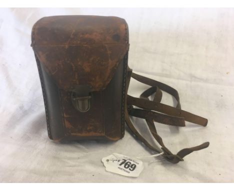 VINTAGE ORIGINAL ATOFLEX REX BROWN CAMERA WITH TWIN P.ANGENIEUX LENSES &amp; CASE (TATTY)